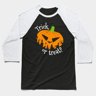 Trick or Treat Halloween Pumpkin Baseball T-Shirt